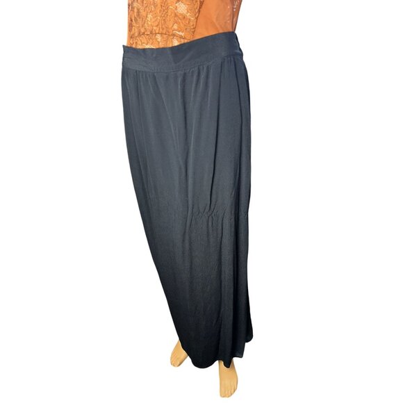 LOFT Womens Lined Maxi Skirt Size S Black Minimalist Chic Feminine - Picture 3 of 7